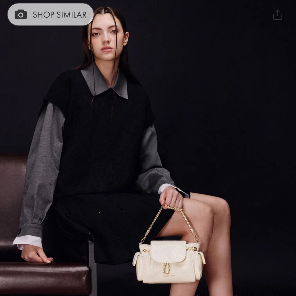 Charles & Keith Ivory Crossbody Bag - Picture 6 of 8